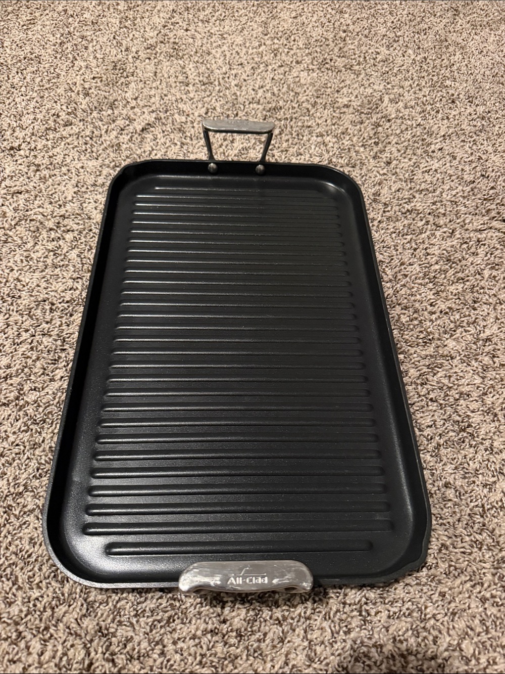 All-Clad Black Reversible Grill/Griddle Plate